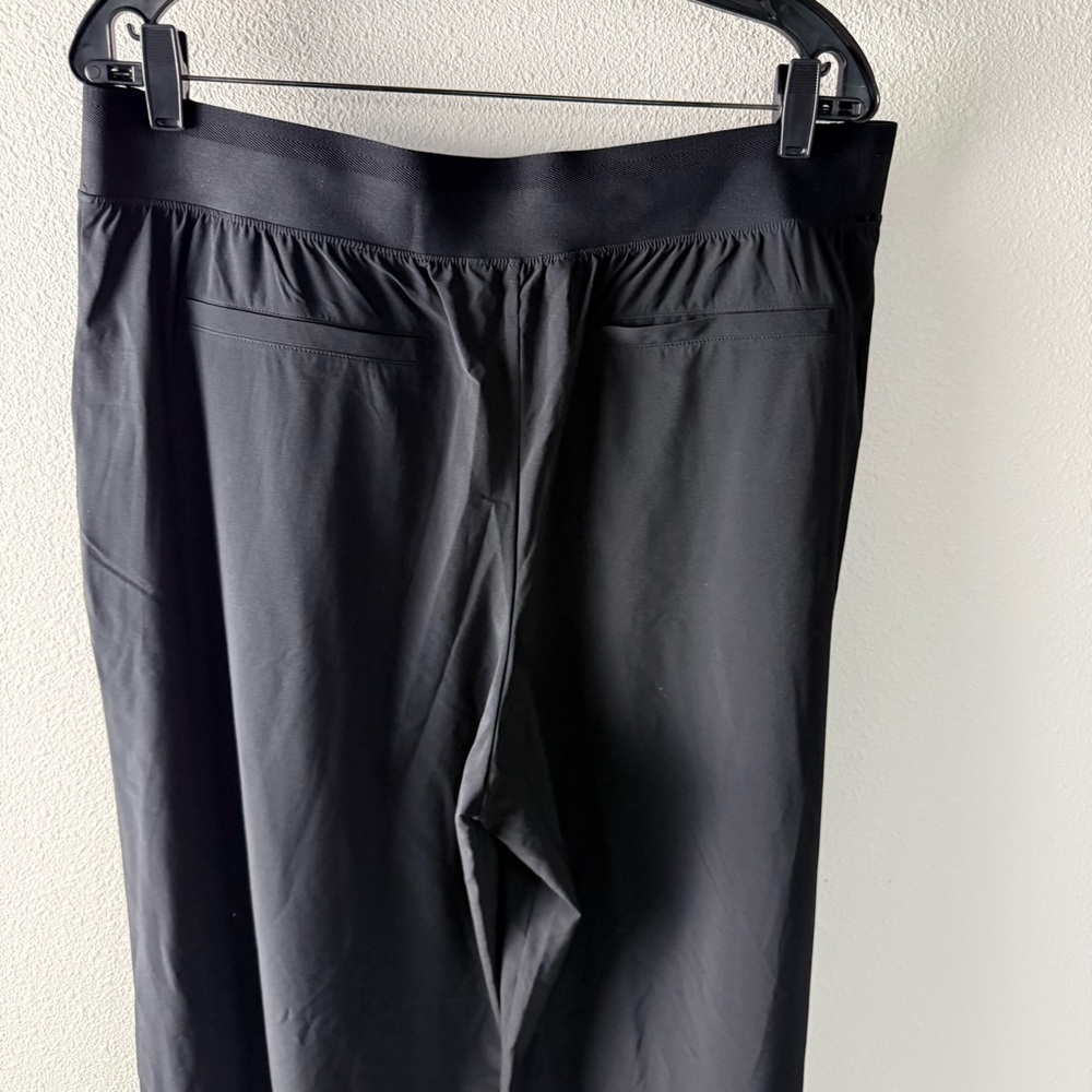 ATHLETA Brooklyn Heights High Rise Wide Leg Pant Black Casual Athleisure 16 Tall - Picture 10 of 13